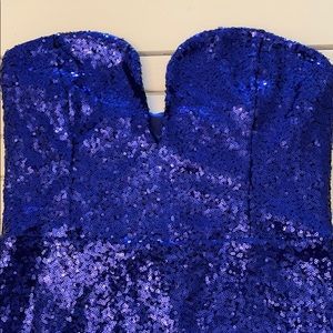 Blue Sequin - Party Dress